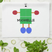 Linge De Cuisine Dessin de tennis de table (Plié)