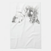 Linge De Cuisine Dessin d'encre Scotty Dog and Labrador Friends (Vertical)