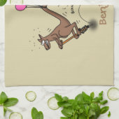 Linge De Cuisine Dessin d'humour australien kangourou (Plié)