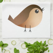 Linge De Cuisine Dessin d'Oiseau de Bruant (Plié)