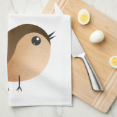 Linge De Cuisine Dessin d'Oiseau de Bruant (Quart Plié)