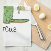 Linge De Cuisine Dessin drôle de cactus de "Catcus" (Quart Plié)