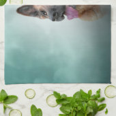 Linge De Cuisine Dessin du berger allemand (Plié)