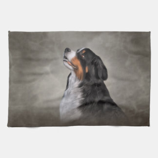 Linge De Cuisine Dessin du chien de montagne bernois