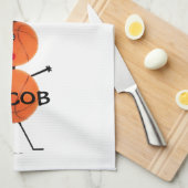 Linge De Cuisine Dessin du joueur de basket (Quart Plié)