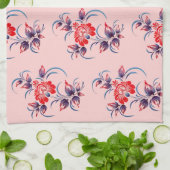 Linge De Cuisine Dessin en fleurs (Plié)