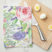 Linge De Cuisine Dessin Fleur Facile (Quart Plié)