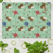 Linge De Cuisine Dessin sur Shetland Sheepdog (Plié)