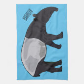 Linge De Cuisine Dessin sur Tapir (Vertical)