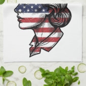 Linge De Cuisine Dessin vectoriel de profil d'infirmière avec drape (Plié)