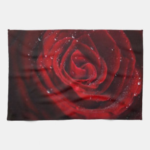 Linge De Cuisine Destin rose d'amour de paix de fleur de motif de c