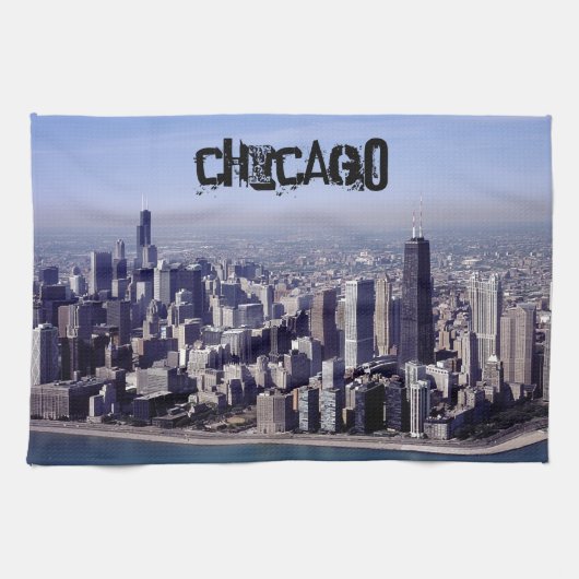 Linge De Cuisine Destin venteux de bâtiments de parc de ville de Ch (Horizontal)