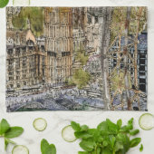 Linge De Cuisine Destinations | Aquarelle Big Ben & London Eye (Plié)
