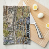 Linge De Cuisine Destinations | Aquarelle Big Ben & London Eye (Quart Plié)