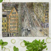 Linge De Cuisine Destinations | Watercolor European Swing Ride (Plié)