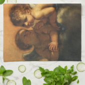 Linge De Cuisine Détail de l'ange, Saints Patron de Modène par Guer (Plié)