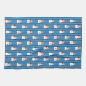 Linge De Cuisine Détective de Snowman amusante et fantaisiste (Horizontal)