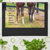 Linge De Cuisine Deux amis avec proverbes 18:24 (Plié)