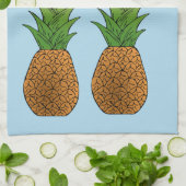 Linge De Cuisine Deux ananas Thunder_Cove  (Plié)