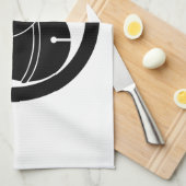 Linge De Cuisine Deux cloches dans un cercle (Quart Plié)