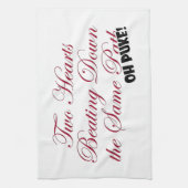 Linge De Cuisine Deux coeurs (Vertical)