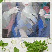 Linge De Cuisine Deux dame et une colombe, Marie Laurencin (Plié)