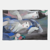 Linge De Cuisine Deux dame et une colombe, Marie Laurencin (Horizontal)
