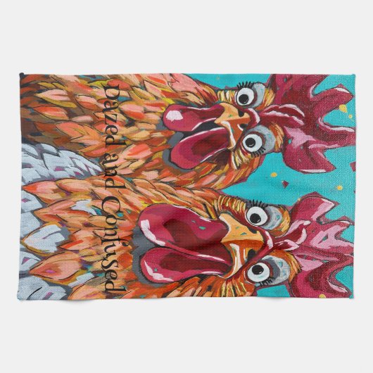 Linge De Cuisine Deux monstres (Horizontal)