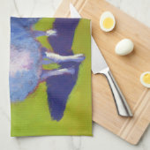 Linge De Cuisine Deux Moutons En Champ (Quart Plié)