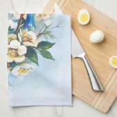 Linge De Cuisine Deux oiseaux bleus (Quart Plié)