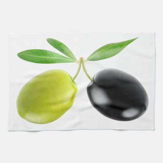 Linge De Cuisine Deux olives (Horizontal)