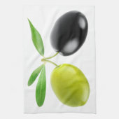 Linge De Cuisine Deux olives (Vertical)