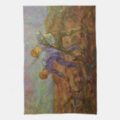 Linge De Cuisine Deux paysans creuser par Vincent van Gogh (Vertical)