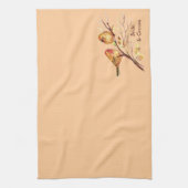 Linge De Cuisine Deux Petits Éperviers D'Oiseaux Parlent Brown Natu (Vertical)