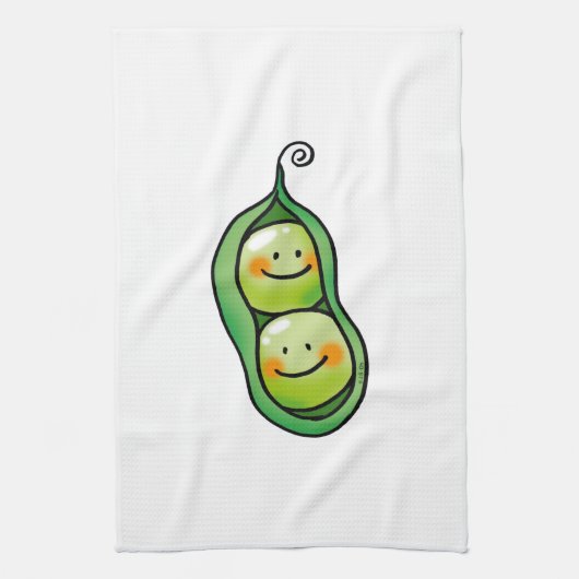 Linge De Cuisine deux pois dans une cosse (Vertical)