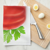 Linge De Cuisine Deux poivrons (Quart Plié)
