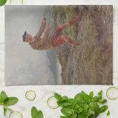 Linge De Cuisine Deux Ponies Shetland dans les Highlands d'Écosse (Plié)