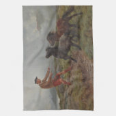 Linge De Cuisine Deux Ponies Shetland dans les Highlands d'Écosse (Vertical)