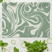 Linge De Cuisine Déversement - Vert (Plié)