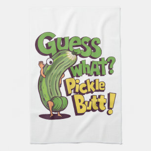 Linge De Cuisine Devinez quoi_ Fessier de cornichon ! Drôle de conc