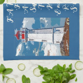 Linge De Cuisine Devis de Fête des pères du phare papa Daughter Bon (Plié)