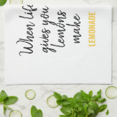 Linge De Cuisine Devis jaune citron amusant (Plié)