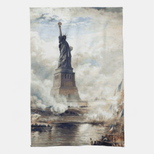 Linge De Cuisine Dévoilement de la Statue de la Liberté 1886