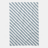 Linge De Cuisine Diagonal blue and white stripes pattern (Vertical)