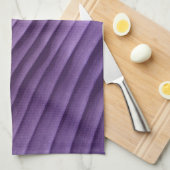 Linge De Cuisine Diagonale pourpre feuille (Quart Plié)