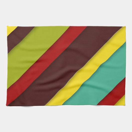 Linge De Cuisine Diagonales multicolores (Horizontal)