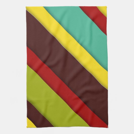 Linge De Cuisine Diagonales multicolores (Vertical)