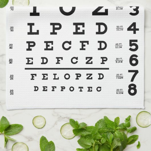 Linge De Cuisine Diagramme d'oeil (Plié)