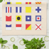 Linge De Cuisine Diagramme nautique de drapeau (Plié)