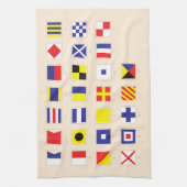 Linge De Cuisine Diagramme nautique de drapeau (Vertical)